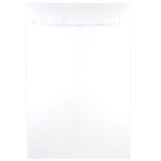 JAM Paper 10" x 15" White Open End Envelopes, 500ct.